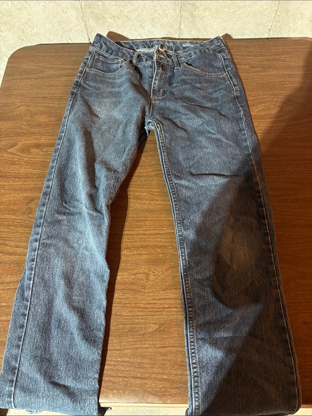 Falls Creek Men's Straight Jeans in Dark Blue